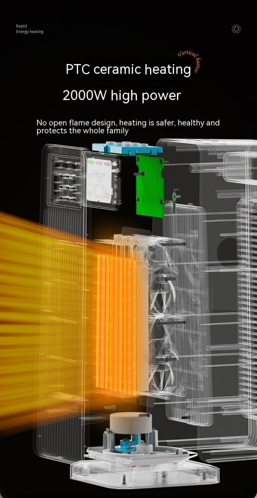 Aire acondicionado pequeño, pies calientes, manos calientes, eléctrico.