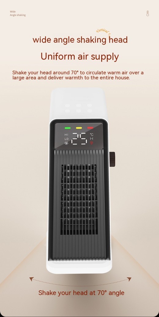 Aire acondicionado pequeño, pies calientes, manos calientes, eléctrico.