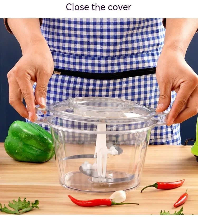 Picadora de carne eléctrica multifunción de acero inoxidable para cocina y hogar