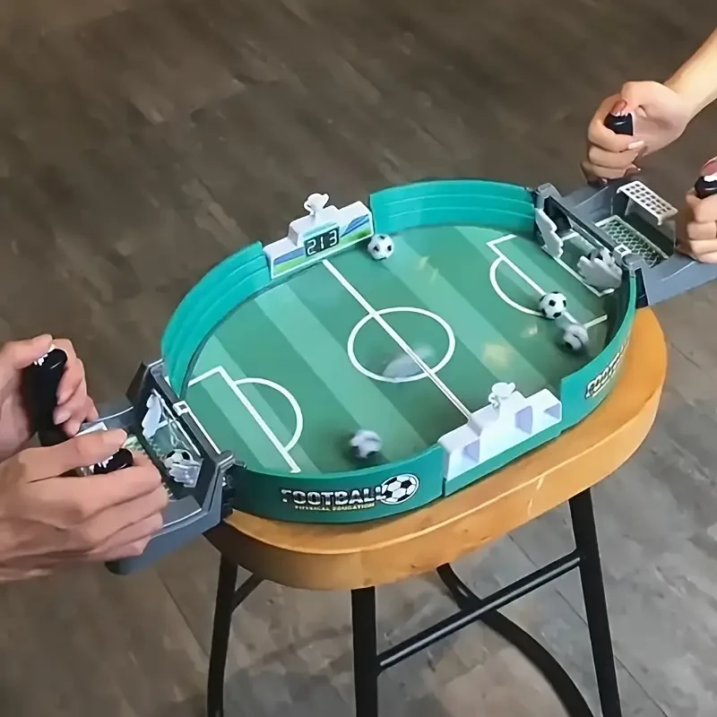 Juego de fútbol de mesa portátil para jóvenes: duelo para 2 jugadores para concentrarse y divertirse, perfecto para edades de 3 a 6 años, juguete ideal para fiestas y regalo navideño para Navidad, Halloween y cumpleaños.