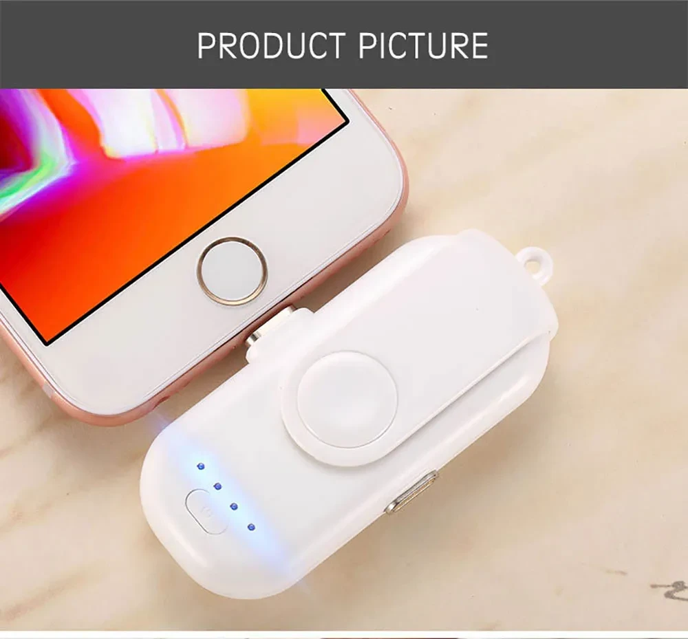 Cargador portátil ABS negro