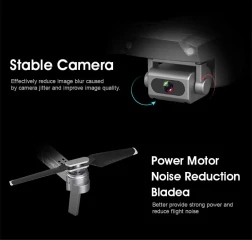 Dron plegable cuadricóptero E68