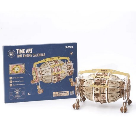 Reloj de pared Robotime ROKR Zodiac, rompecabezas de madera 3D, modelo de ensamblaje, juguetes, regalos para niños, adolescentes, LC601, envío directo.