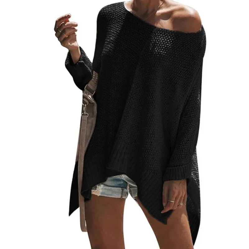 Suéter sin tirantes de otoño e invierno para mujer.