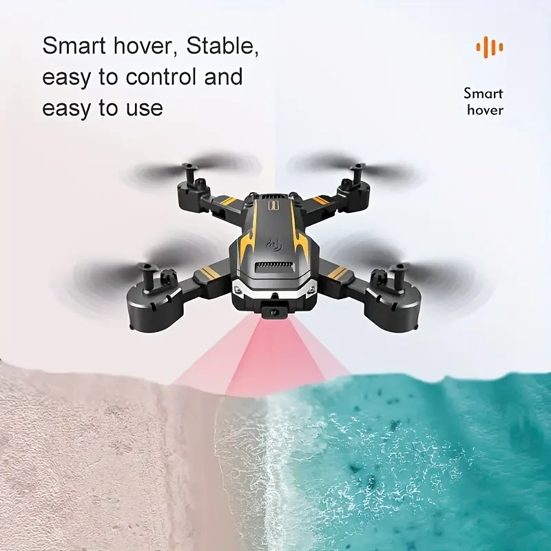 Drone profesional S6 con control remoto, cámara dual, plegable y con 2 baterías, cuadricóptero con control remoto y retención de altura, ideal para niños y niñas.