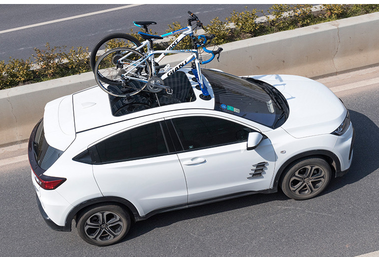 Portaequipajes de techo para coche con adsorción al vacío para bicicletas