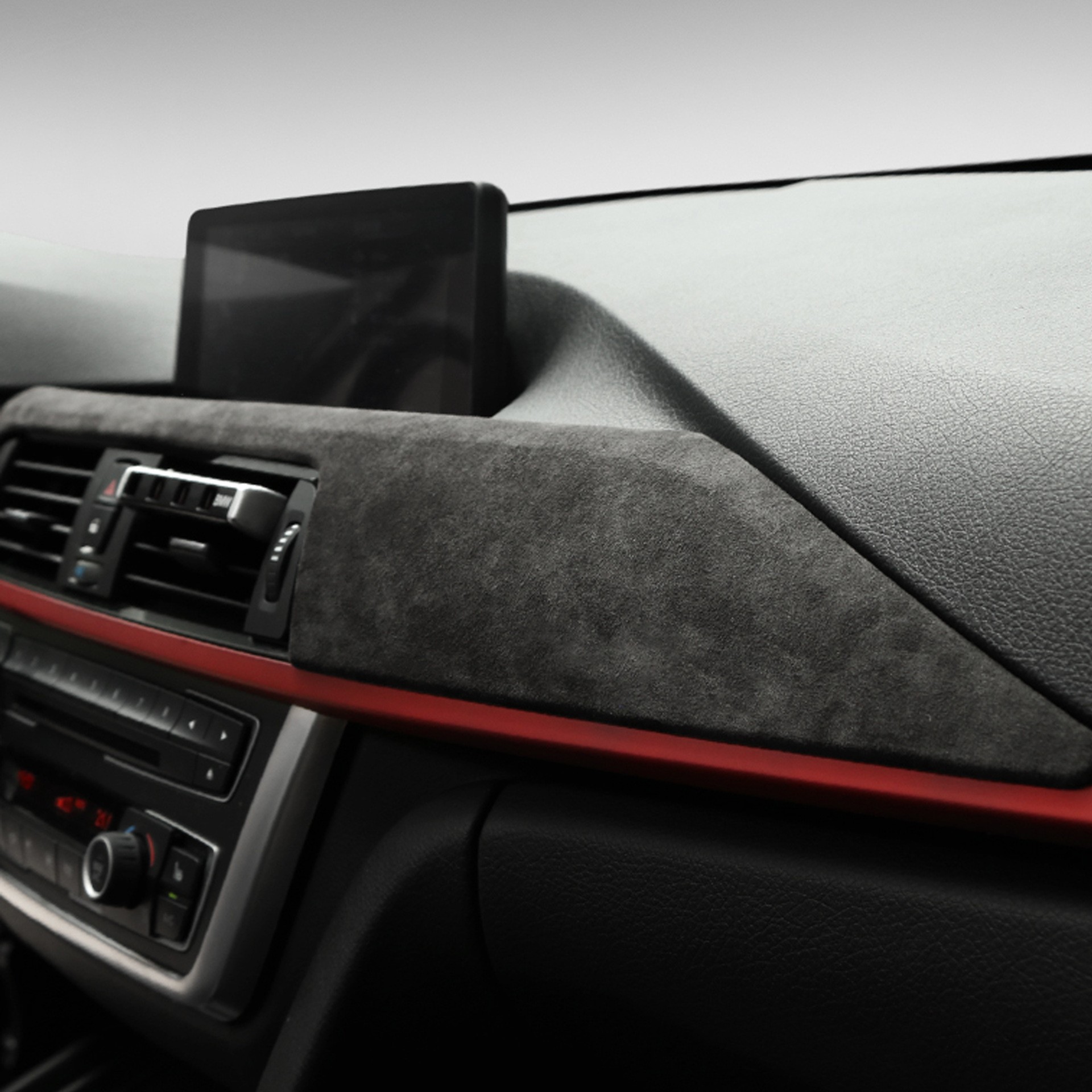 Adecuado para BMW Serie 3 F30 Alcantara Suede Panel de instrumentos de control central