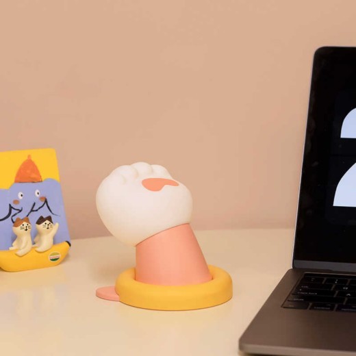 Lámpara de mesita de noche con forma de pata de gato, lámpara de escritorio con 3 niveles de brillo, regulable, recargable, luz de ambiente para dormitorio, sala de estar, decoración del hogar.