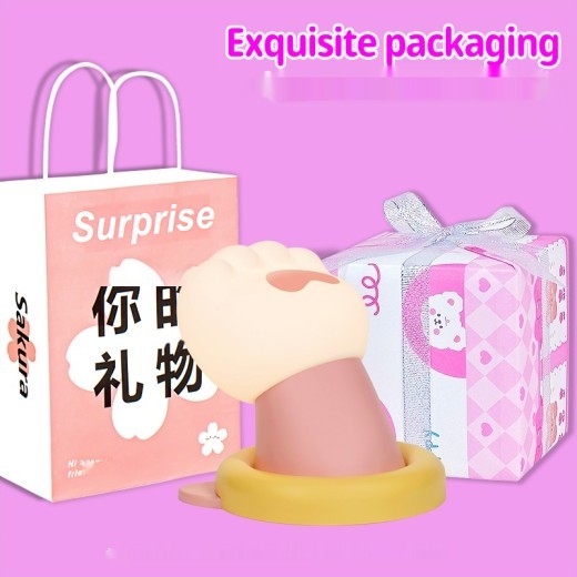 Lámpara de mesita de noche con forma de pata de gato, lámpara de escritorio con 3 niveles de brillo, regulable, recargable, luz de ambiente para dormitorio, sala de estar, decoración del hogar.