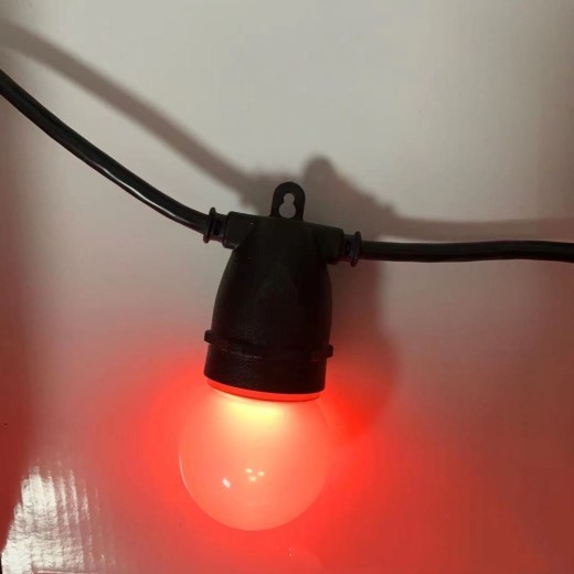 Guirnalda de farolas para exteriores con ambiente navideño