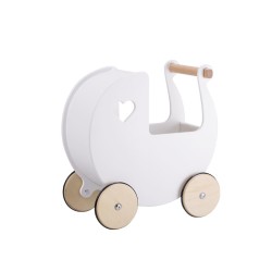 Andador para bebé Sebra Moover Love Doll, cochecito pequeño de madera para bebés y niños, cochecito de juguete para el hogar