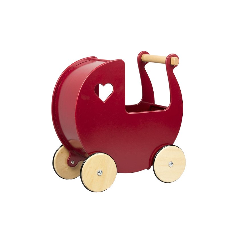 Andador para bebé Sebra Moover Love Doll, cochecito pequeño de madera para bebés y niños, cochecito de juguete para el hogar