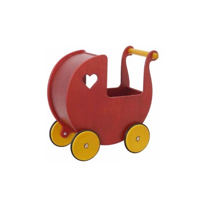 Andador para bebé Sebra Moover Love Doll, cochecito pequeño de madera para bebés y niños, cochecito de juguete para el hogar