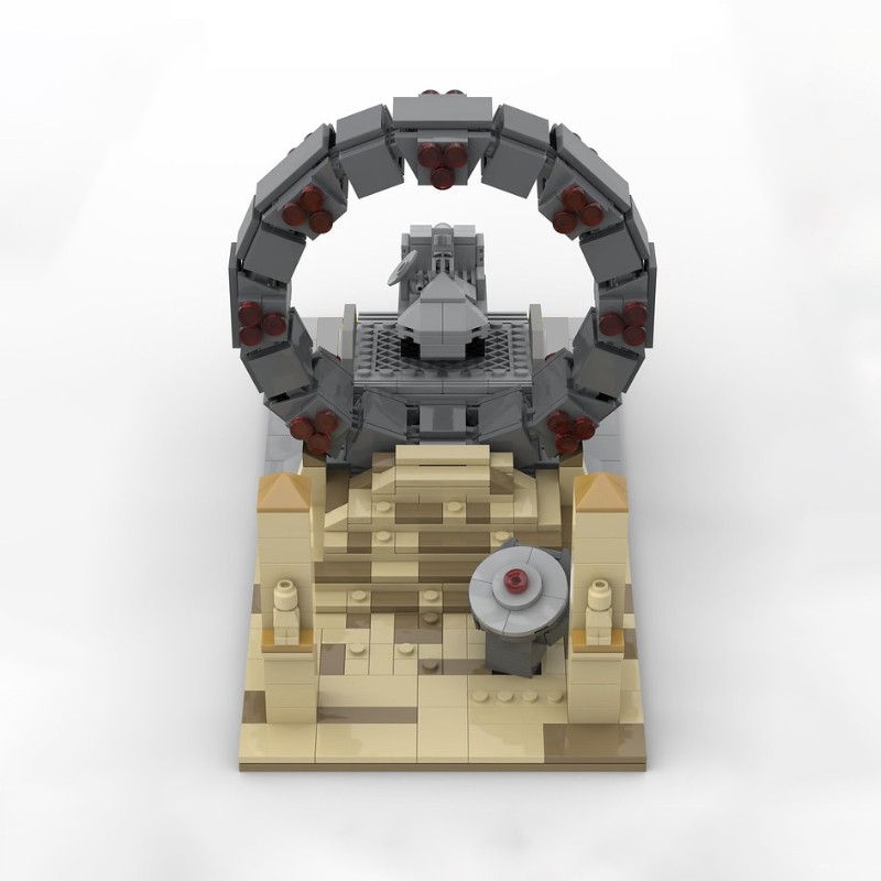 Moc-27131 Modelo de Comando Stargate de Guerra Espacial, Viajes Interestelares, Juguetes de Guerra, Set de Juguetes, Regalos para Niños, Bloques de Construcción, Juguetes