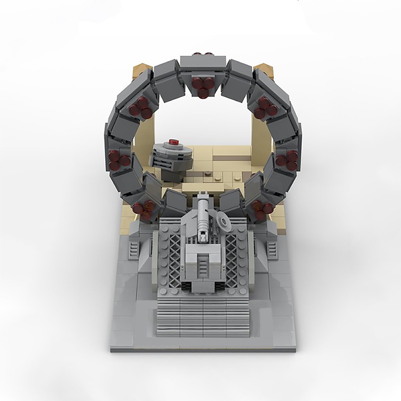 Moc-27131 Modelo de Comando Stargate de Guerra Espacial, Viajes Interestelares, Juguetes de Guerra, Set de Juguetes, Regalos para Niños, Bloques de Construcción, Juguetes