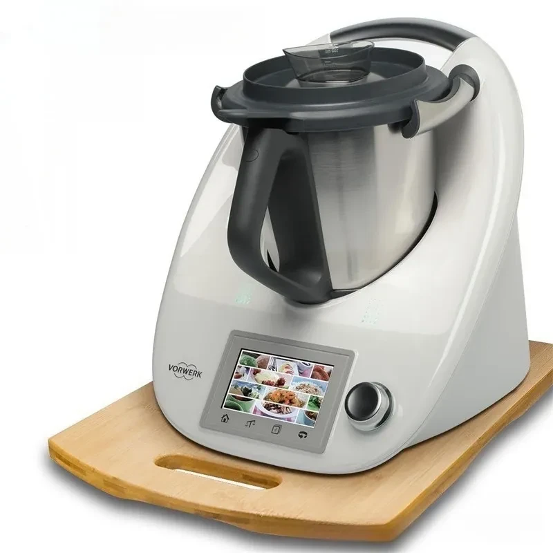 Bandeja de madera para máquina de cocinar, encimera de cocina, cafetera, base deslizante