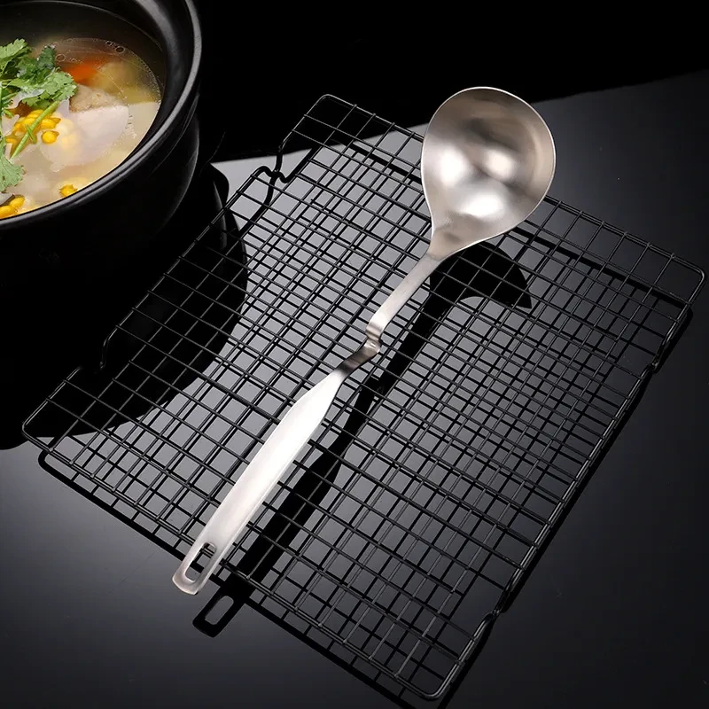 Colador de acero inoxidable para gachas, cuchara para colgar en la pared, utensilios de cocina
