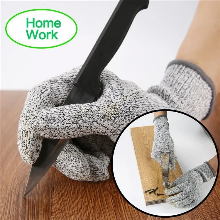 Guantes de corte de carne de polietileno de alta resistencia y resistentes a cortes para rebanadoras de cocina