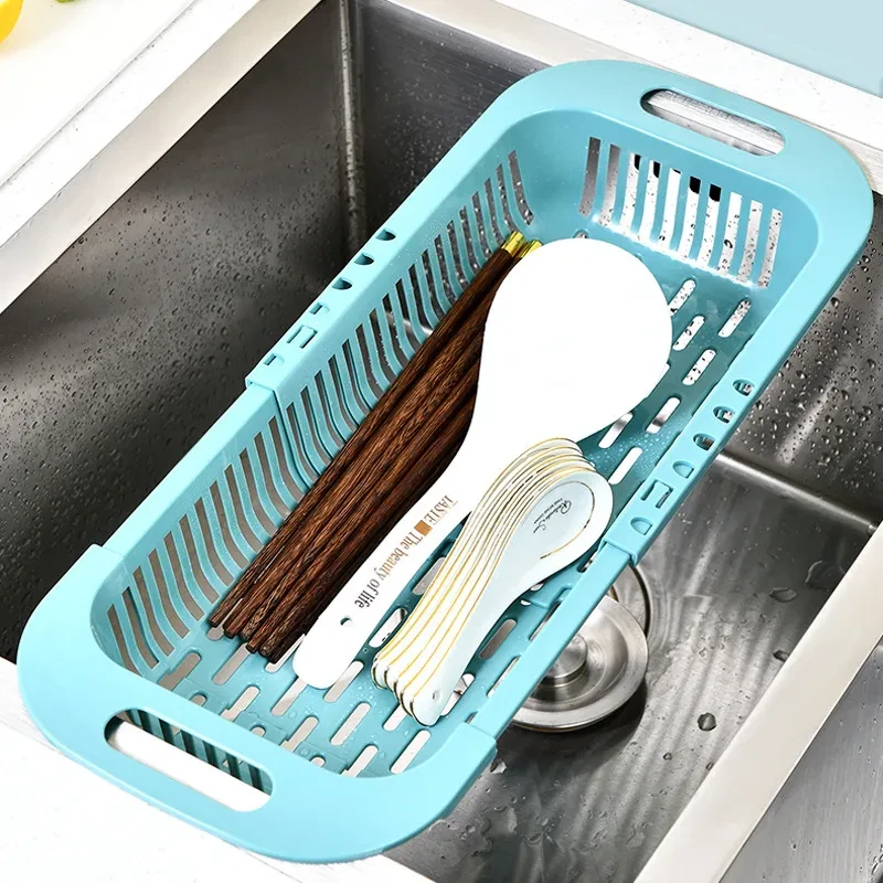 Estante retráctil para fregadero de cocina para el hogar