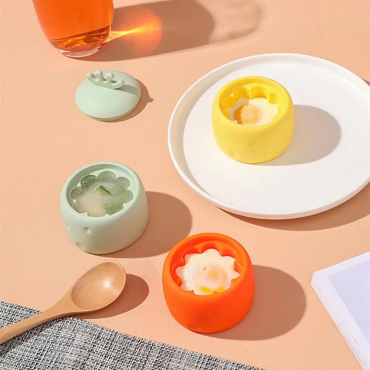 Cocedor de huevos de silicona, creativo, resistente a altas temperaturas, utensilios de cocina
