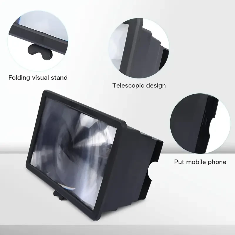 Soporte universal para teléfono móvil con lupa de pantalla