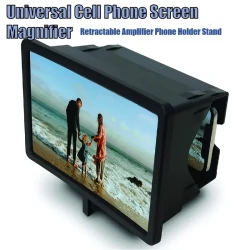 Soporte universal para teléfono móvil con lupa de pantalla