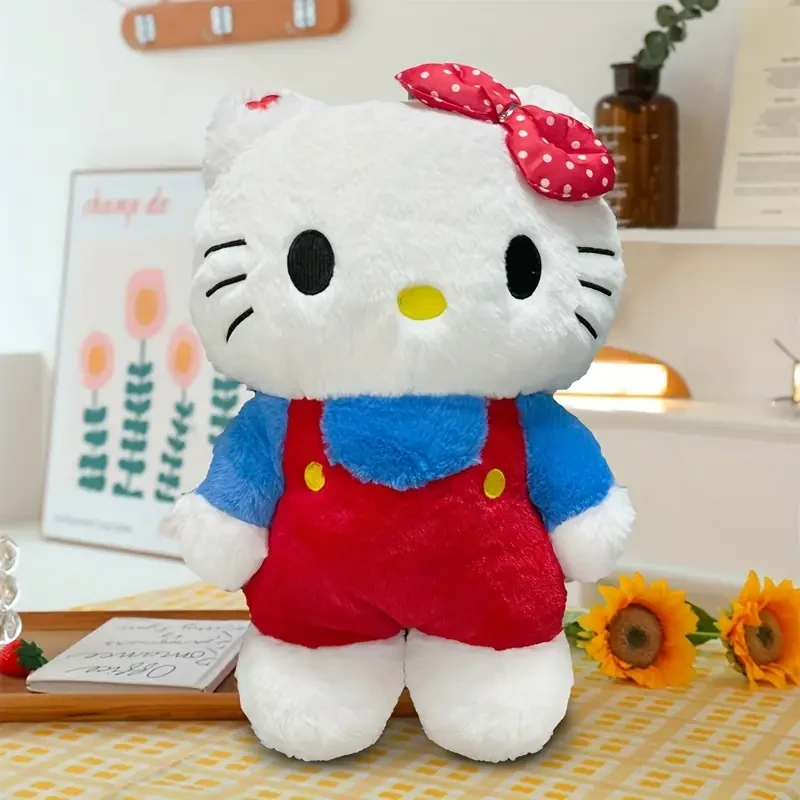 Juego de peluche y almohada de Hello Kitty: adorables muñecos de peluche de Sanrio para niñas, perfectos para cumpleaños, Navidad y San Valentín, ideales para decorar dormitorios.