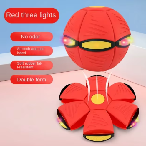 Pelota mágica de transformación de frisbee elástico