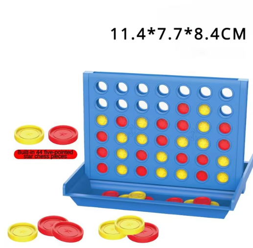 Juego de mesa de madera 4 en raya
