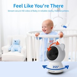 Monitor para bebés de 5 pulgadas y 1080p