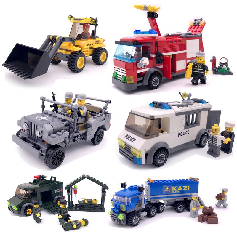 Juguetes educativos de bloques de construcción interactivos de plástico para niños