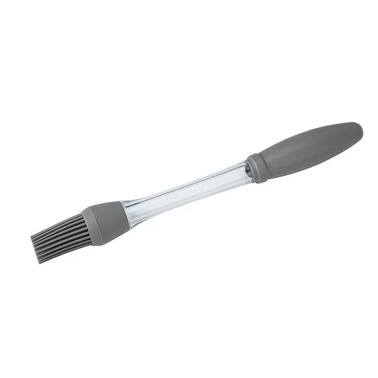 Cepillo de silicona para hornear, mango de PS, cabeza redonda, escoba, condimento de cocina