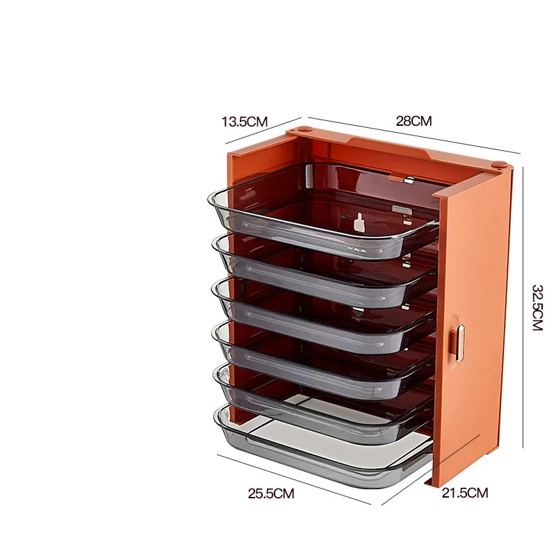 Estante multicapa sin perforaciones para almacenamiento en la cocina