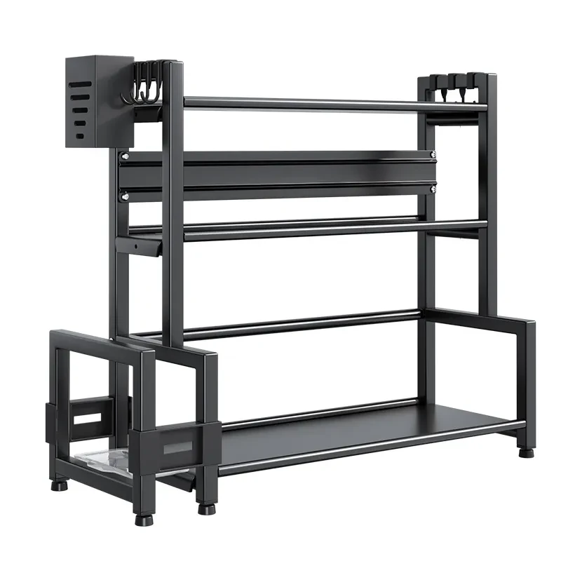 Estante de almacenamiento para tarros de condimentos y sal, pinzas para cortar palillos, mesa de comedor y cocina