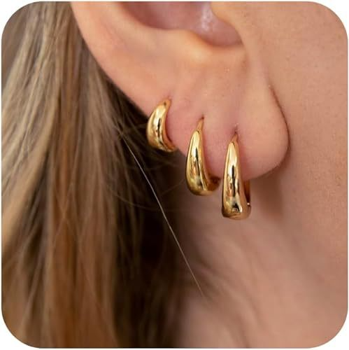 Pendientes pequeños con personalidad, exquisitos y multiperforantes.