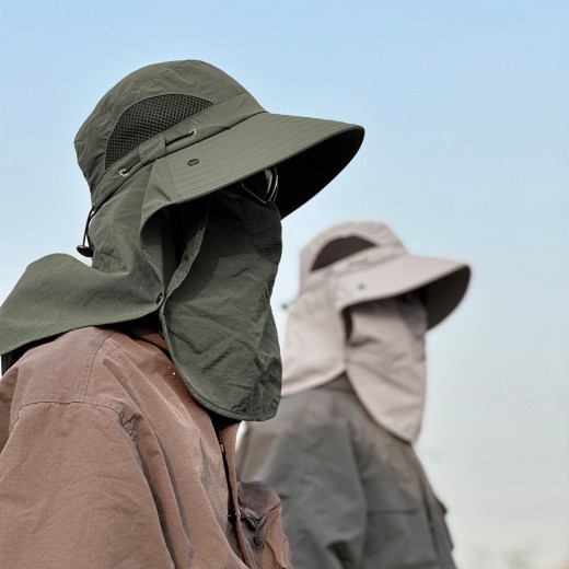 Gorra de pesca al aire libre, sombrero de cubo con protección UV, sombrero para el sol