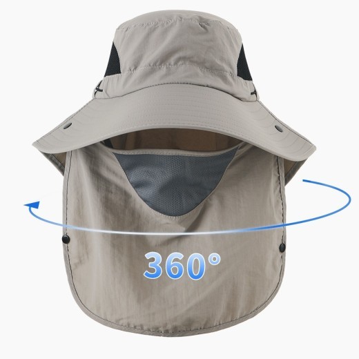 Gorra de pesca al aire libre, sombrero de cubo con protección UV, sombrero para el sol