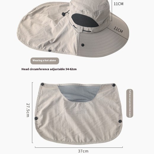 Gorra de pesca al aire libre, sombrero de cubo con protección UV, sombrero para el sol