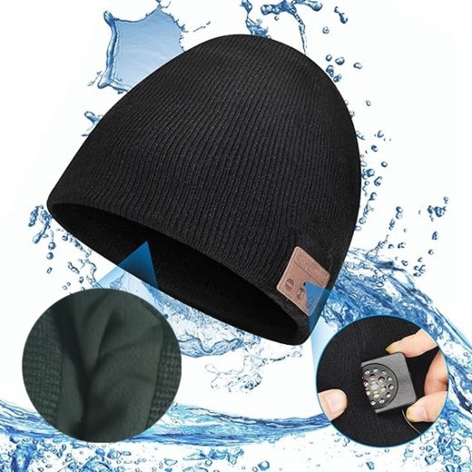 Gorro grueso y cálido para auriculares de música