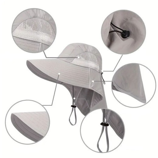 Sombrero de verano para hombre con protección UV para exteriores