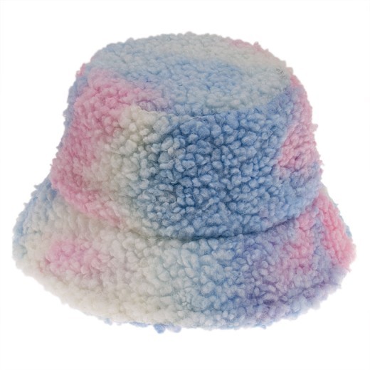 Sombrero de pescador con efecto tie-dye, cálido y bonito, para otoño e invierno.
