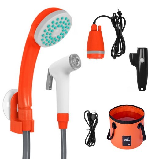 Ducha portátil inalámbrica USB para vehículos al aire libre