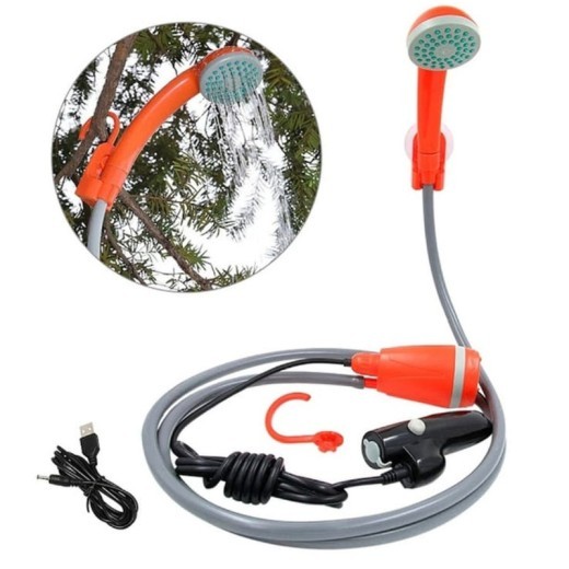 Ducha portátil inalámbrica USB para vehículos al aire libre