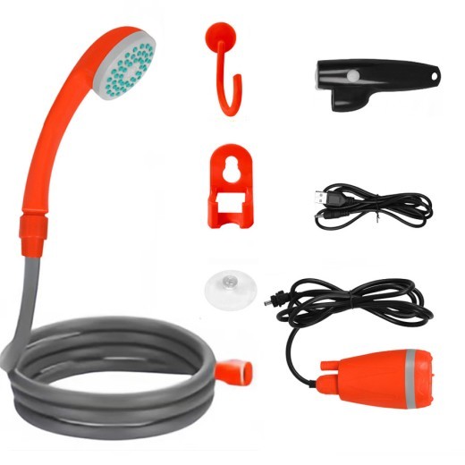 Ducha portátil inalámbrica USB para vehículos al aire libre