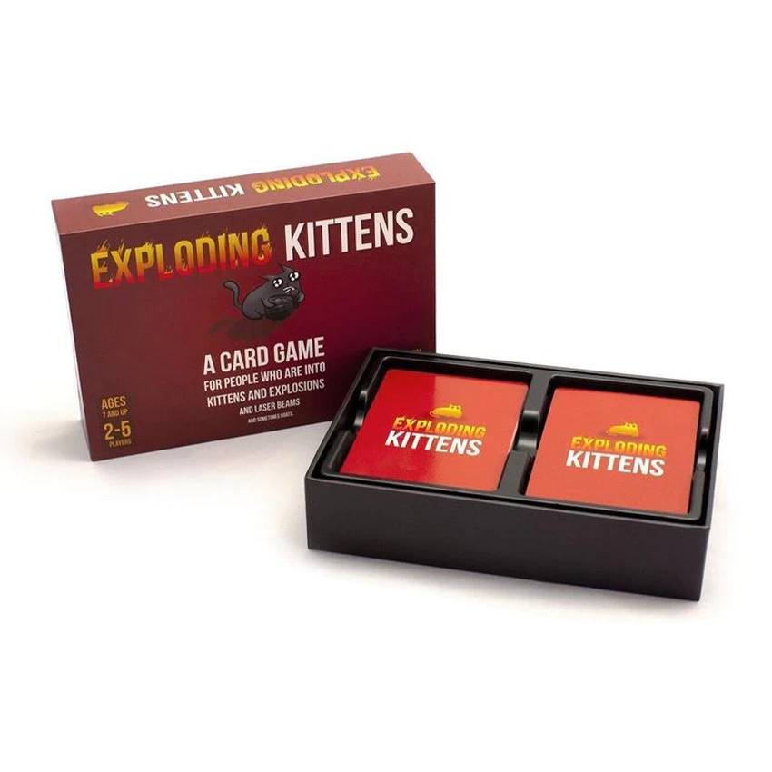Juegos de mesa Exploding Kittens (PAQUETE DE FIESTA, BARKING KITTENS, STREAKING IMPLODING) Juego de cartas Exploding Kittens