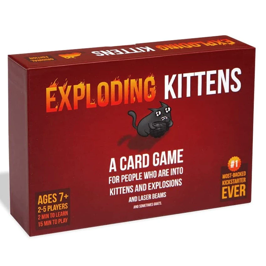 Juegos de mesa Exploding Kittens (PAQUETE DE FIESTA, BARKING KITTENS, STREAKING IMPLODING) Juego de cartas Exploding Kittens