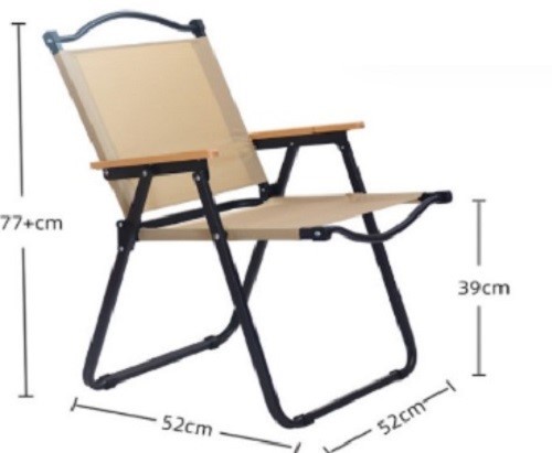 Silla de camping plegable de madera de primera calidad