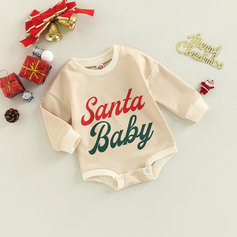 Conjunto navideño para bebé niño niña, mono, sudadera
