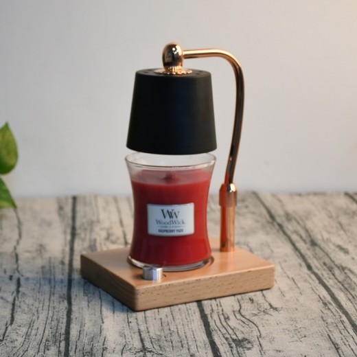 Lámpara de cera para aromaterapia de madera para el hogar y el dormitorio