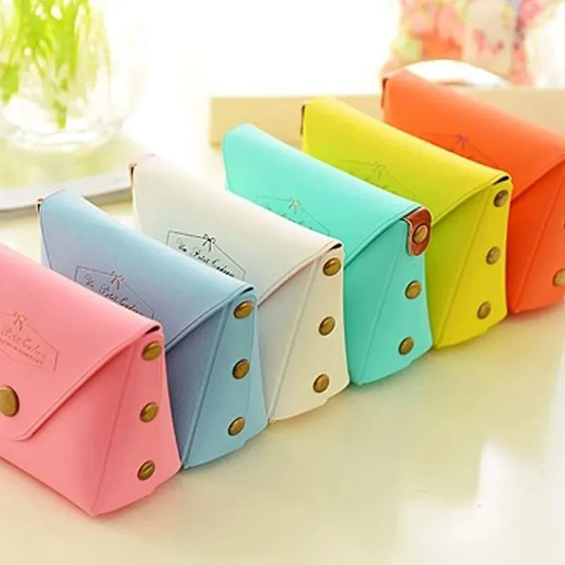 Estuche para llaves color caramelo UTE, monedero con diseño de macarrón